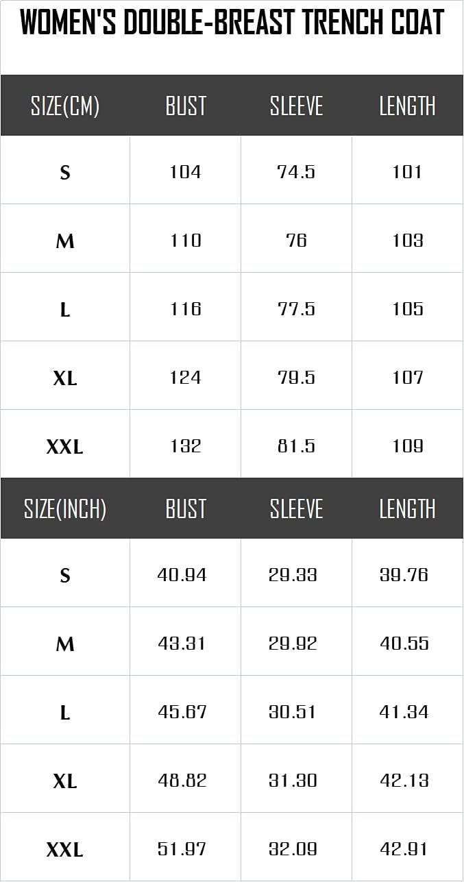 Imily Bela Women's Double Breasted Long Trench Coat Windproof Classic Lapel Slim Overcoat with Belt