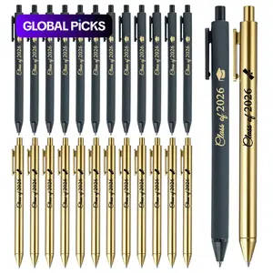 26pcs Golden&Black 2026 Graduation Pen Writing Pens Bulk Class Of 2026 Gifts Graduation Ballpoint Pens Graduate Party Favors For School Supplies. #GLOBAL PICKS