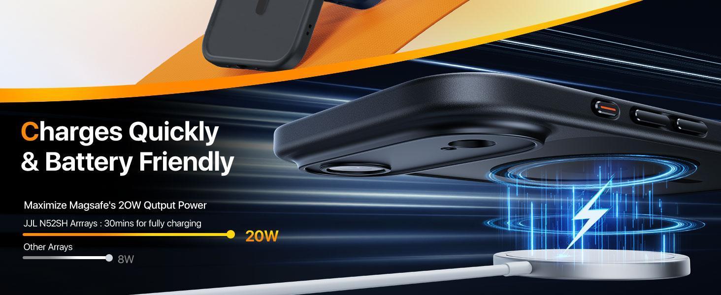 for iPhone Air Case with 2 Pack Screen Protectors, Compatible with MagSafe, Full Camera Protection, Slim Translucent Matte Magnetic Phone Cover for iPhone 17 Air, Black