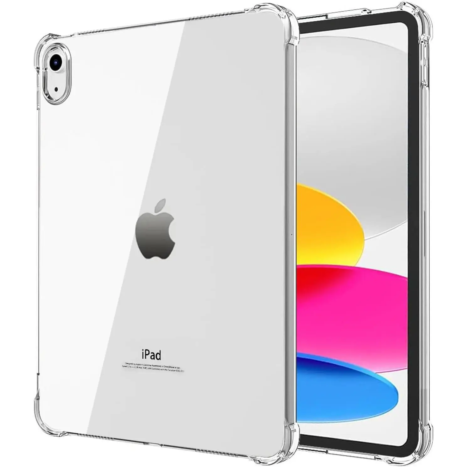 Clear Case for iPad (A16) 11th/10th Generation 11/10.9 inch 2025/22 | Shockproof Drop Protection, Anti-Yellowing TPU Cover, Slim Lightweight, Raised ,  Clear Transparent  Bumper