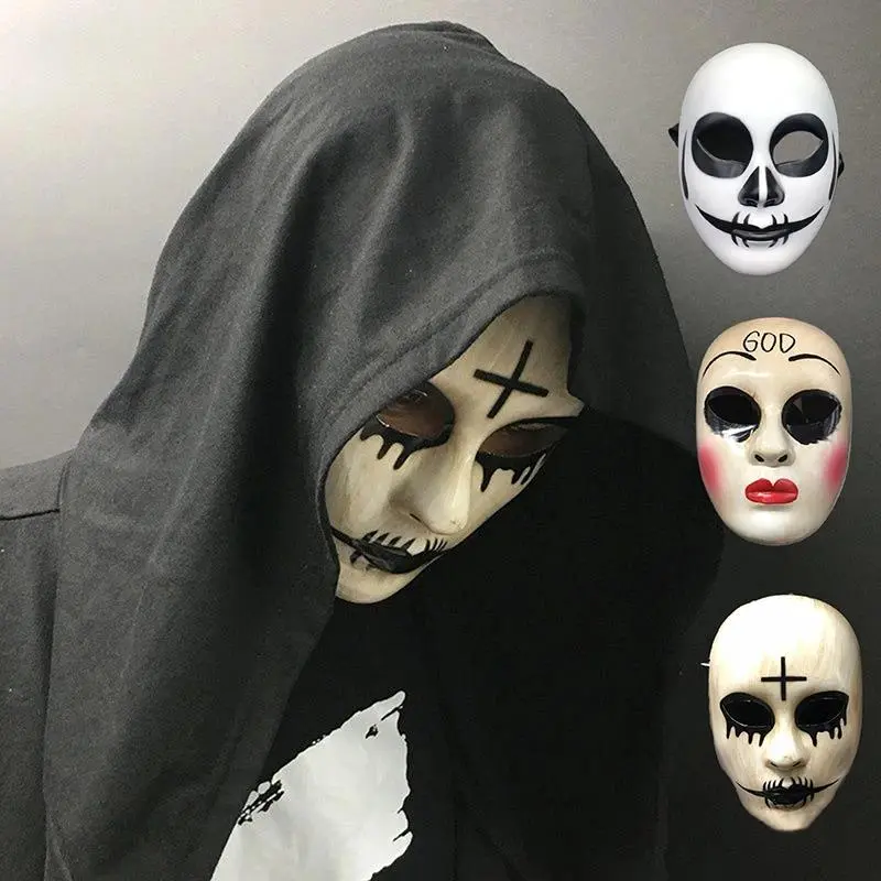 Party Anonymous Masks Halloween Movie Theme Face Masks For Adult Cosplay Film Costume Props Mask Horror Mask Gift For Kids-New