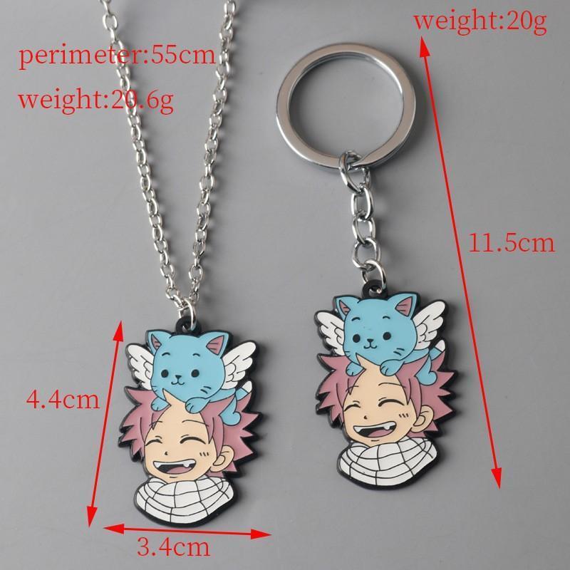 Erza Scarlet Gray Fullbuster Lucy Heartfilia Etherious Natsu Popular Anime 2D Peripheral Necklace Leather Bracelet Bracelet