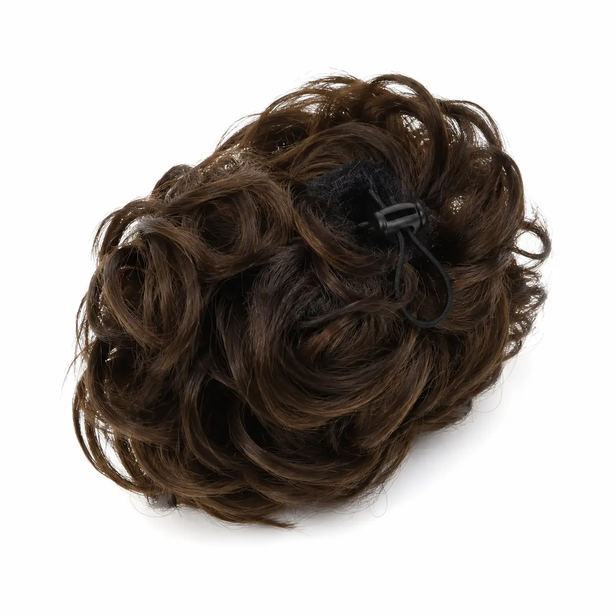 Women's Casual Heat-Resistant Synthetic Hair Bun Extension with Stretch Scrunchie Base — Natural Iridescent Messy Chignon for Wavy Tousled Looks, No-Slip Fluffy Volume Styling Accessory Ideal for Daily Wear, Makeup Prep, Parties, and Indoor Recreation