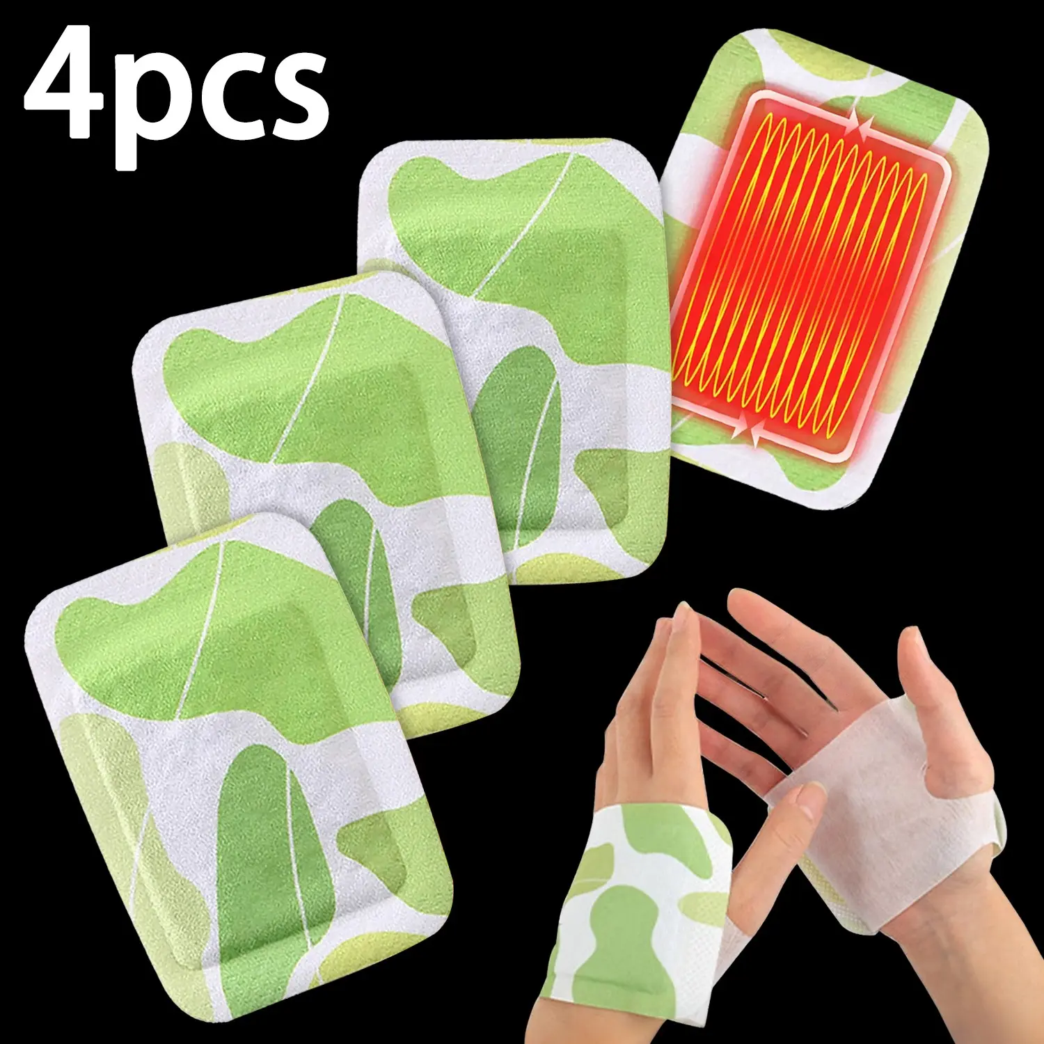 Self-Heating Warmers, Elastic Wearable Hand Warmer, Non-Slip, Portable, Non-Woven, No Power Needed, Ideal for Winter Outdoor Activities