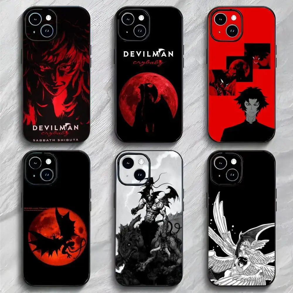 D-Devilman C-Crybaby Anime Phone Case Dark Manga Inspired Lightweight Protective Cover Compatible with iPhone 11-17 Pro Max/Plus & Samsung Galaxy S23-S25