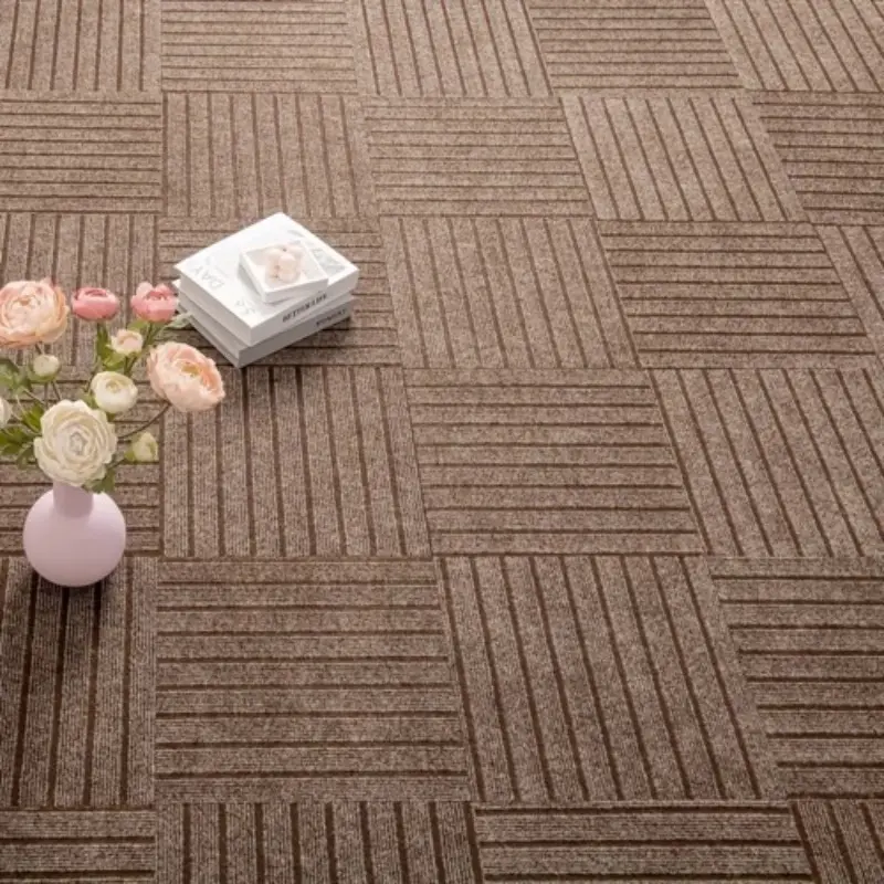 20 Pcs Carpet Tiles 30x30 Cm, Soft Cut Stackable Non-Slip Floor, Self-Adhesive, Perfect Indoor Use, Durable & Easy Installation