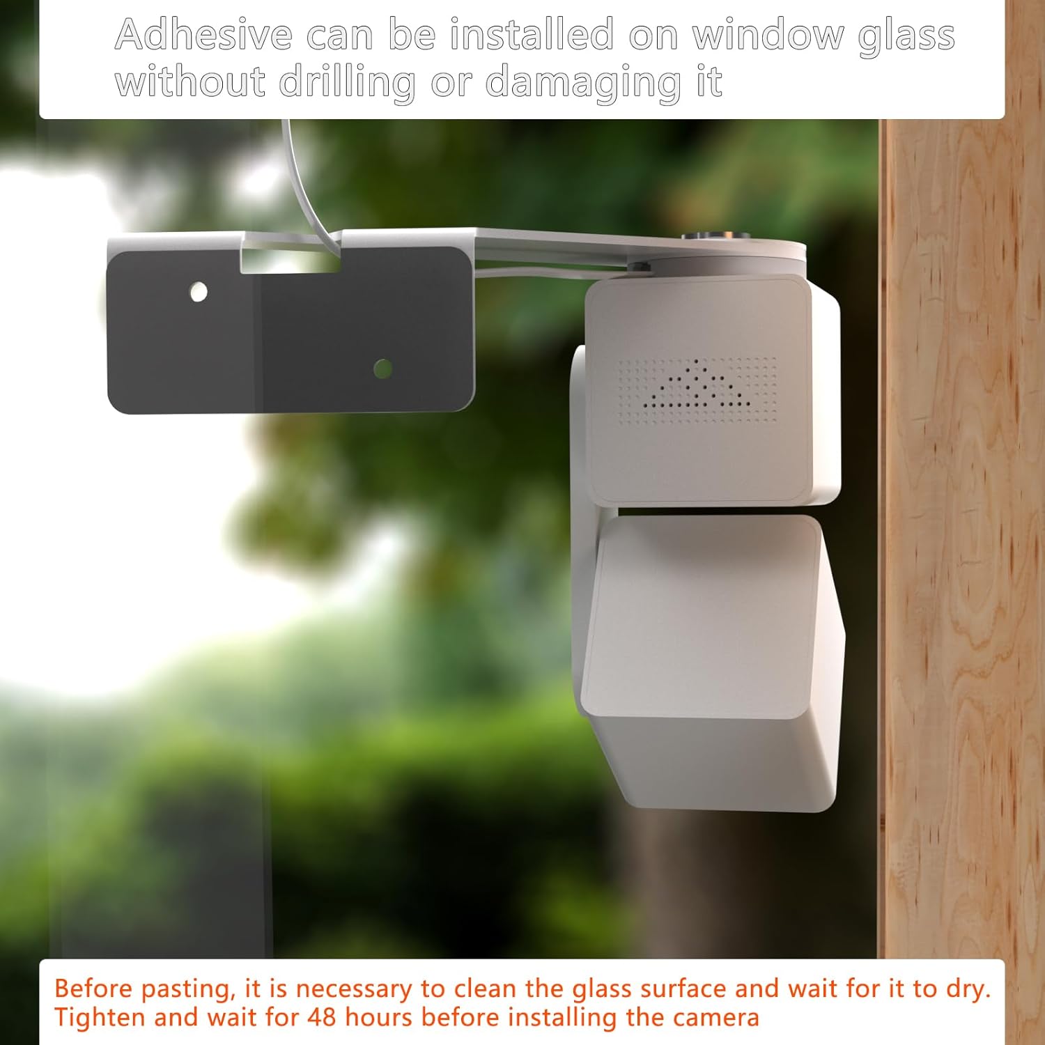 Corner Camera Mount for  Cam Pan v4, Swivel Wall Mount , Improves Field of View Reduce Blind Spots