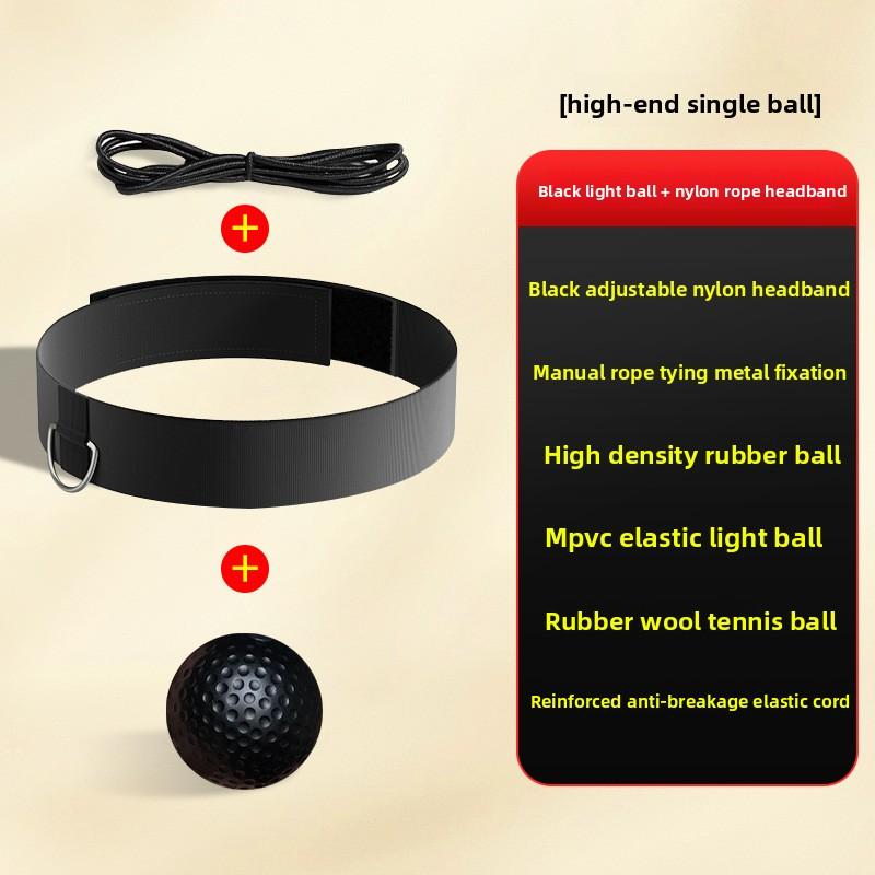Head-mounted boxing reaction ball concentration attention training ball Decompression adult fitness rebound speed ball