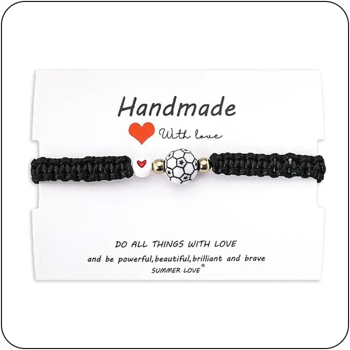 Volleyball Tennis Football Bracelet Gifts for Men Women Boys Girls Basketball Rugby Soccer Baseball Bracelets Christmas