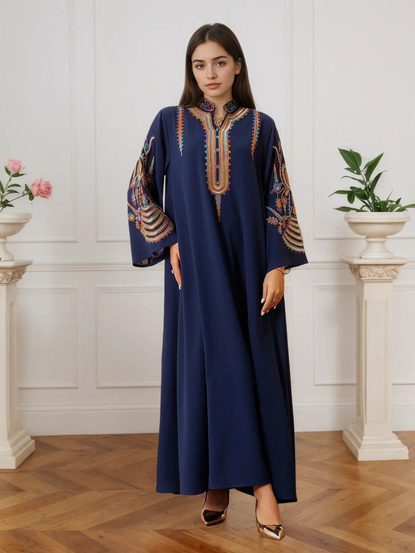 islamic dress code women Muslim Outfit Set for Long Sleeve Button Down Bow Tie Front Shirt Blouse Top Maxi Skirt Set Prayer Clothes for Muslim Women 2 Piece Dubai Outfits Clothing for Women Muslim Clothing – Mens &