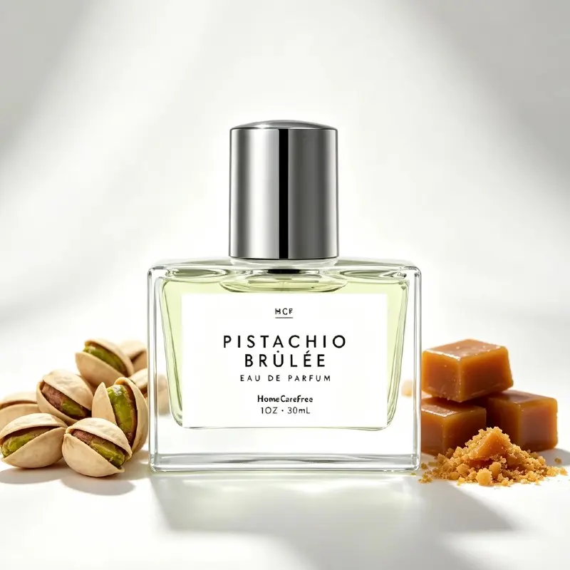 Pistachio Brûlée Pheromone Oil  - Sweet Pistachio Caramel Subtle Perfume Oil, Caramel Fragrances, Warm Gourmand Eau de Toilette for Men and Women, Daily Wear Fragrance Oil Indoor or Outdoor Occasion Use.