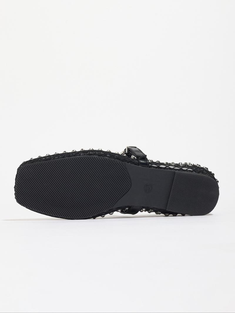 Women's Fashionable Studded Decorated Ballet Flats, Elegant Comfortable Flat Shoes for Daily Wear, Casual Trendy Shoes for Women & Girls, Running, Ballerina Flats Shoes