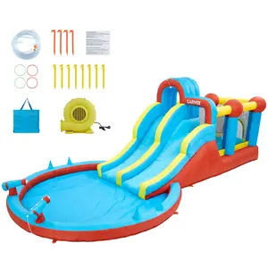 Inflatable Water Slide Park – 23 FT Bounce House for Kids with Slide, Outdoor Backyard Pool