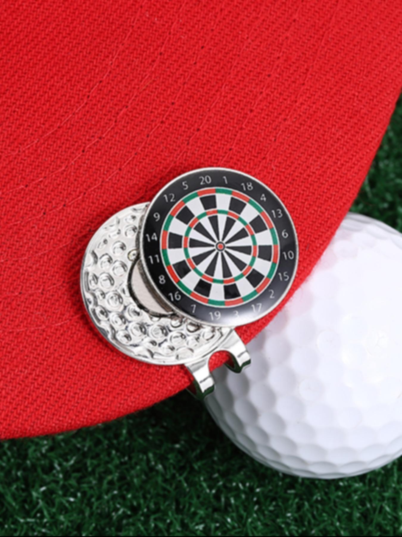 Creative Dartboard Design Golf Hat Clip, Fashionable Golf Hat Clip for Women & Men, Golf Accessories, Golf Ball Marker, Trendy All-match & Exquisite Brooch for Birthday Gift