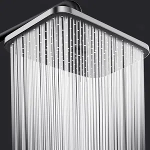 Square Shower Head, High-pressure Flow Shower Head, Stylish Shower Head for Home Bathroom, Bathroom Accessory, Rain Showerhead