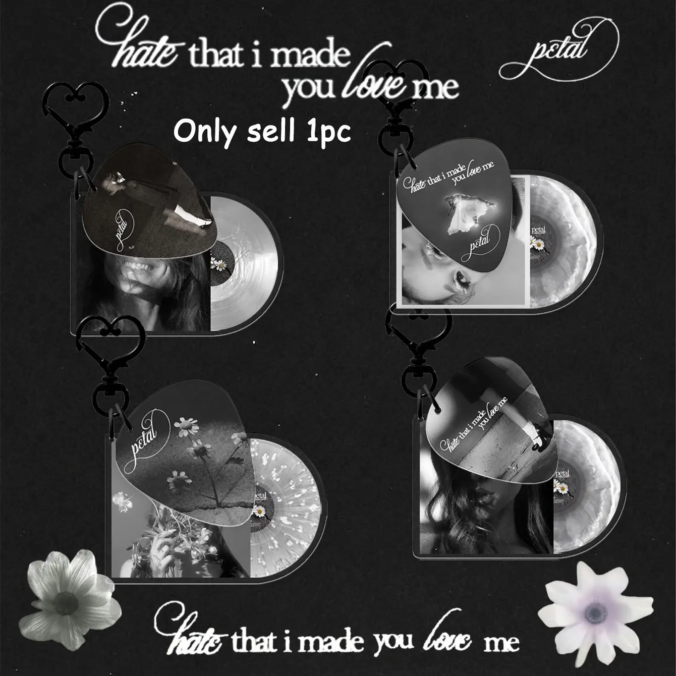 Ari/ana Keychains, Sabrina Keychain, Album Keychain, Petal Keychain, Music Fans Merch Goods, Party Gift, Birthday Present