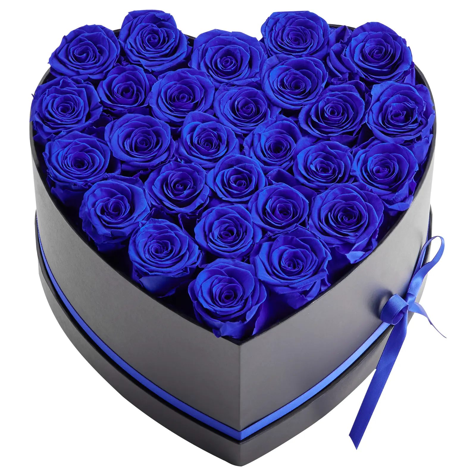 Preserved Forever Flowers in Heart-Shape Box - 27 Flowers Home Decor, Versatile Room Decor Accent for Home Improvement Spaces