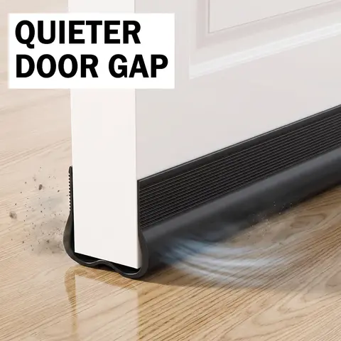 Adjustable Silicone Door Bottom Seal Strip, Under Door Seal, Thickened Weatherstrip, Seamless Fit, Weatherstripping, Noise Reduction, Dustproof, Durable, Indoor Outdoor Use, Fashion Design
