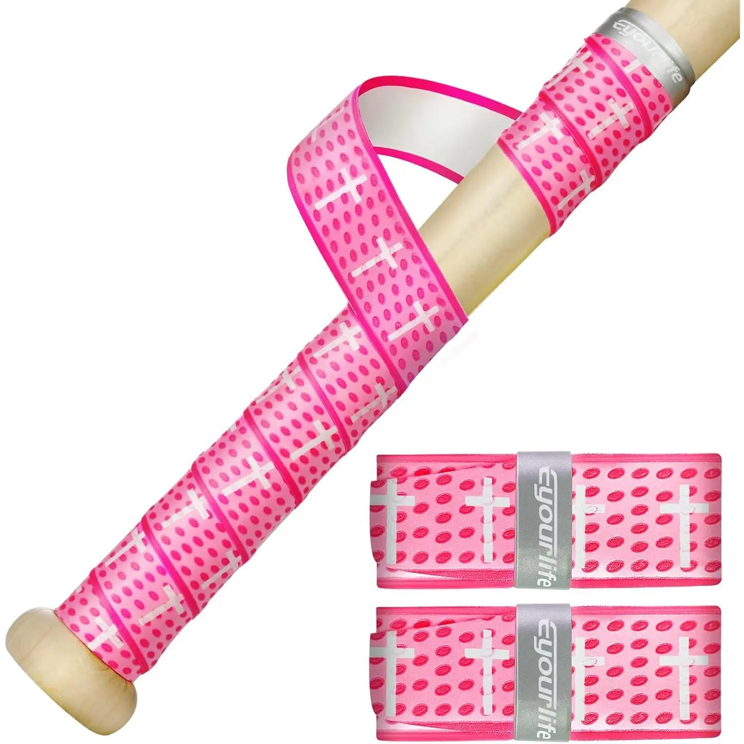 2/4 Pack Baseball Bat Grip Bat Wraps for Baseball Lifestyle Softball Pro Feel Non-Slip Elite Batting Grip Tape for Bats Players