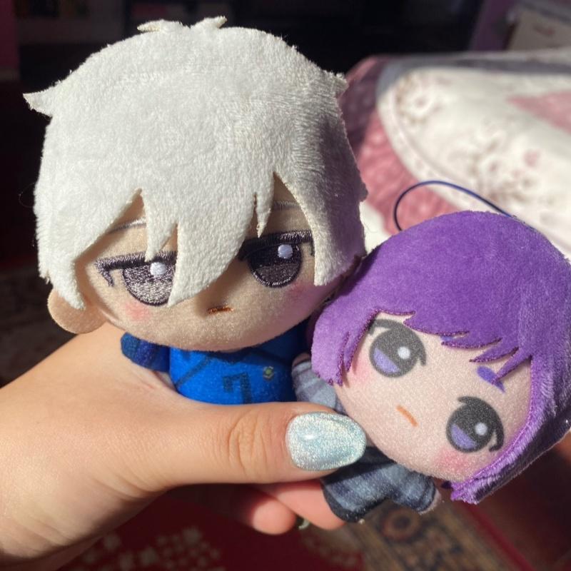 10cm BLUE LOCK Hiori Isagi Yoichi Nagi Seishiro Mikage Plush Doll Fluffy Maumet Plush Pendant Puppet Keychain Keyring Charm Gift