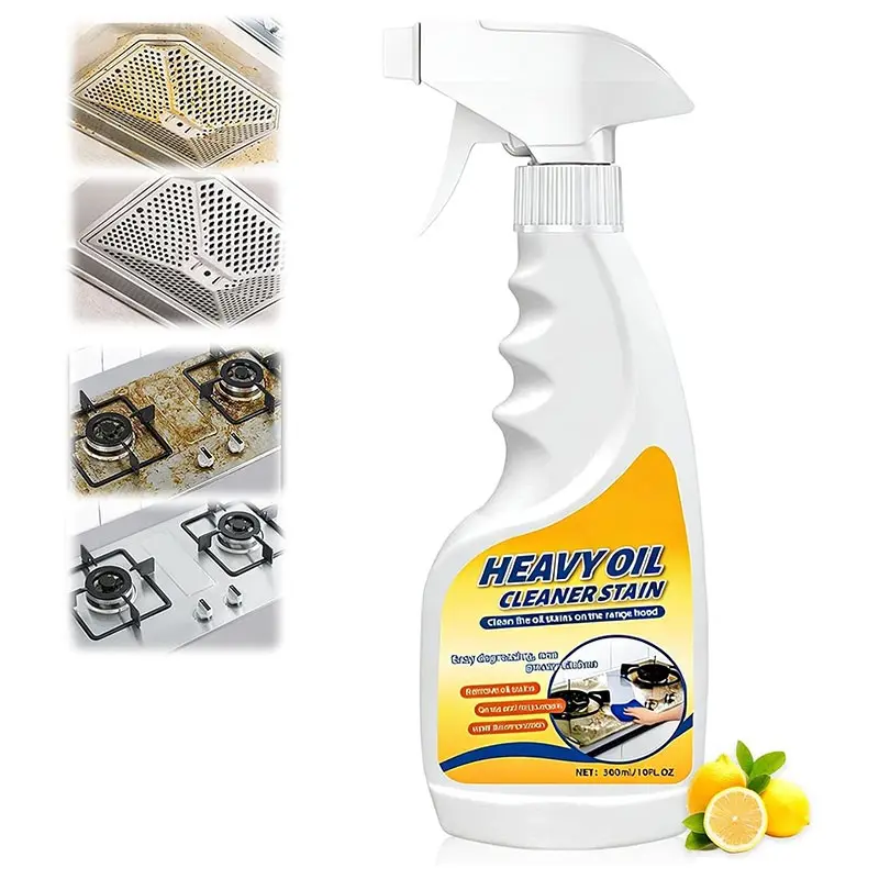 Heavy-Duty Degreaser, Stainless Steel Cleaner, Household Cleaner, Kitchen Appliances Cleaning Spray Remove Oil Dirt, Grime, and Grease for Oven, Microwave, stove top Cleaning Heavy Oil Stain Remover(1PC,10.15oz)