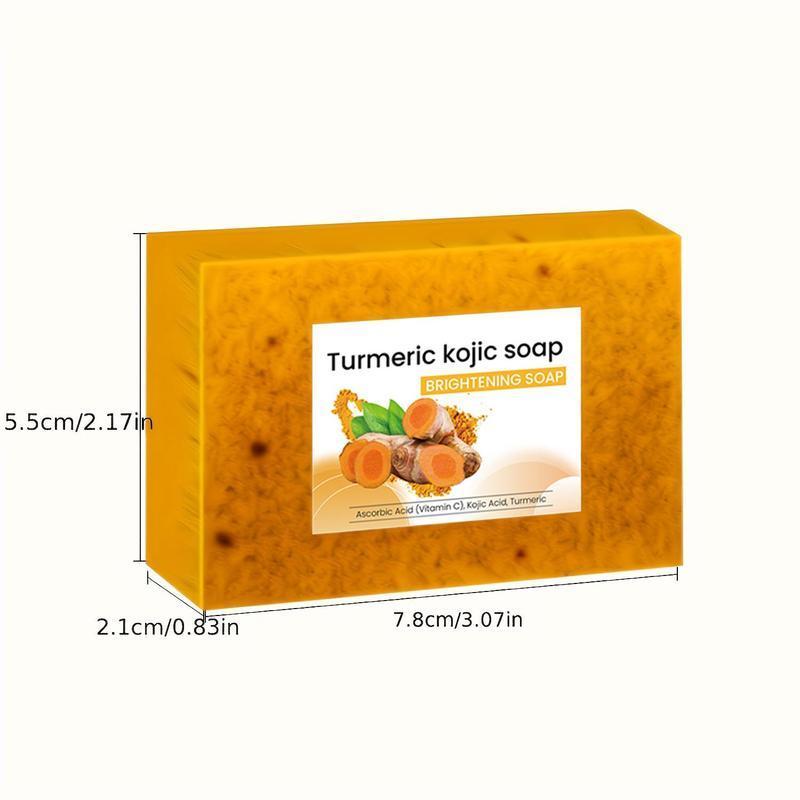 Turmeric Soap Bar, 3 Counts Deep Cleansing Skin Soap, Moisturizing Soap for All Skin Types, Body Wash & Cleansers for Women & Men, Acne, Turmeric Cleansing Soaps #GLOBAL PICKS