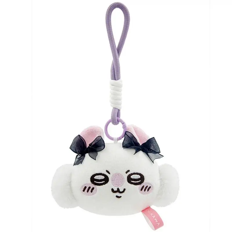 Original Chiikawa Anime Plush Doll Kawaii Usachi Keychain Hachiware Keyring Stuffed Pendent Backpack Ornament Toy Birthday Gift