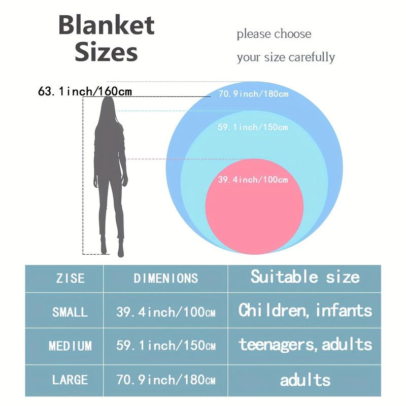 Cartoon Pizza Pattern Cozy Throw Blanket, 1 Count Portable Creative Lightweight Blankets for Sofa Beach Outdoor Camping