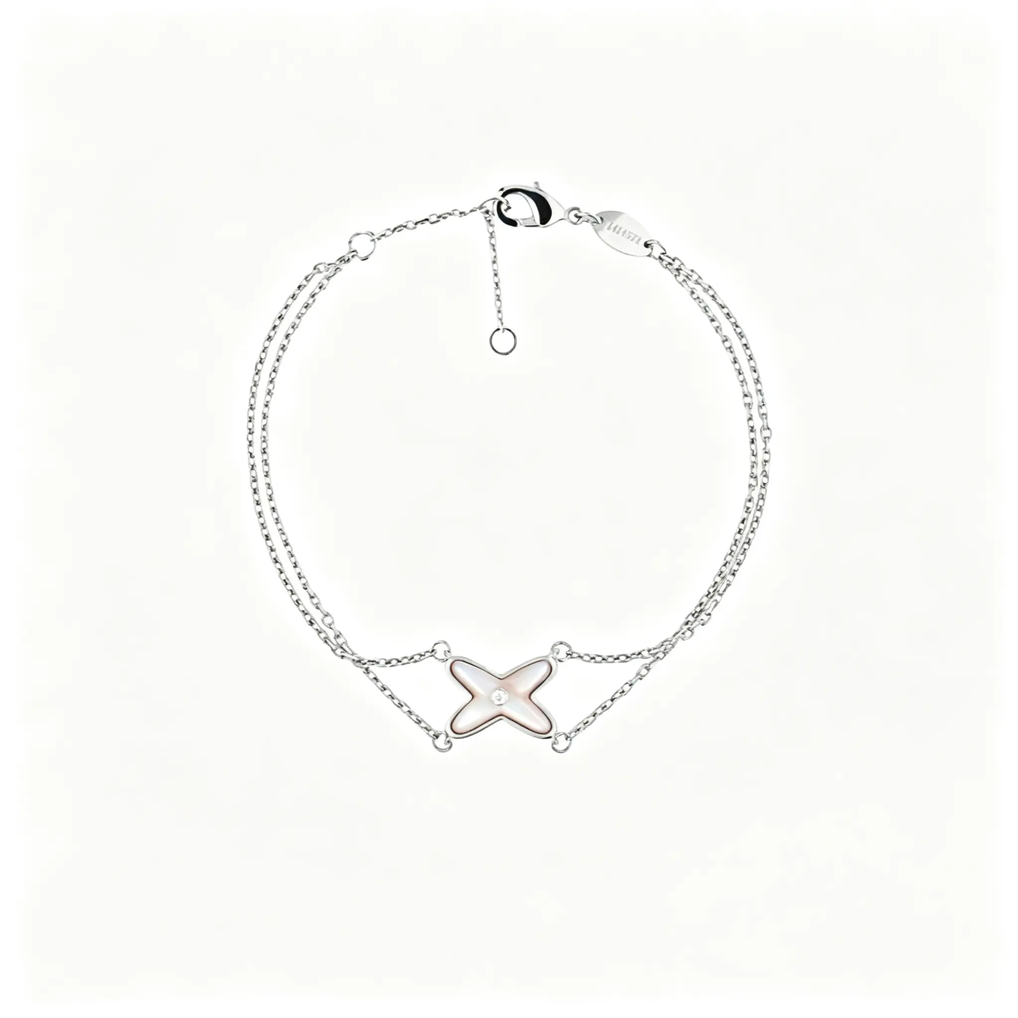 Natural Shell Bracelet for Women: Double-layered, Interlaced Design with a Luxurious Look – New Summer Style, Cute and Versatile