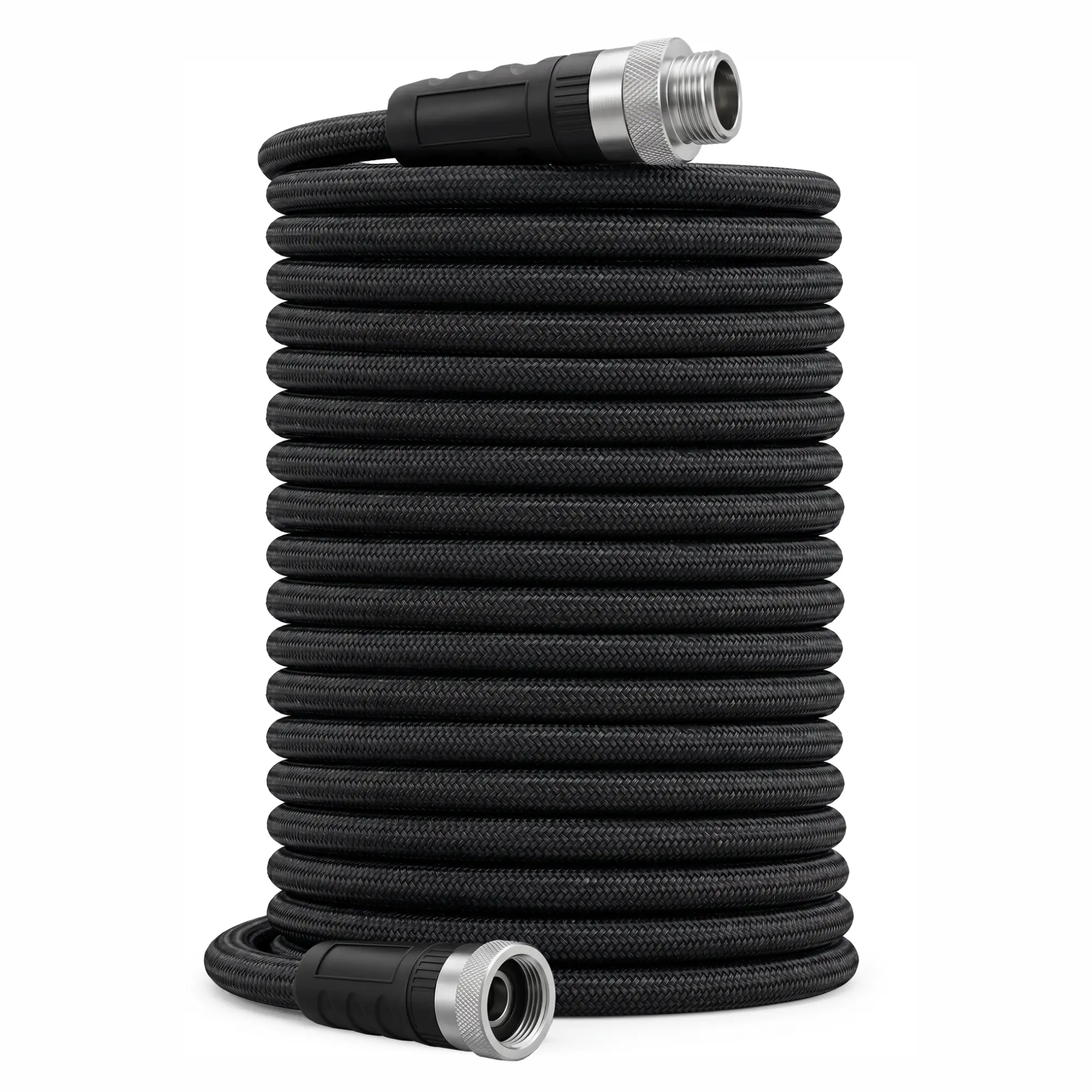 75FT Nylon Braided Garden Hose,Lightweight Non-Expandable Water Hose with TPE Inner Tube, Durable Braided Outer Layer