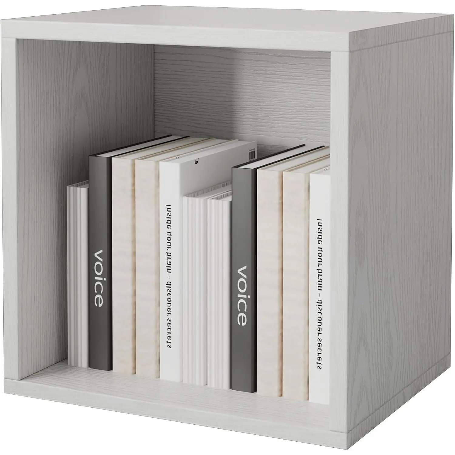 Magic DIY Cube Storage Organizer Stackable Cubes for Home Books Clothes Toy-Modular Cubby Storage System-Office Cubical-Bookcase Closet (French Oak,Drawer Cube)