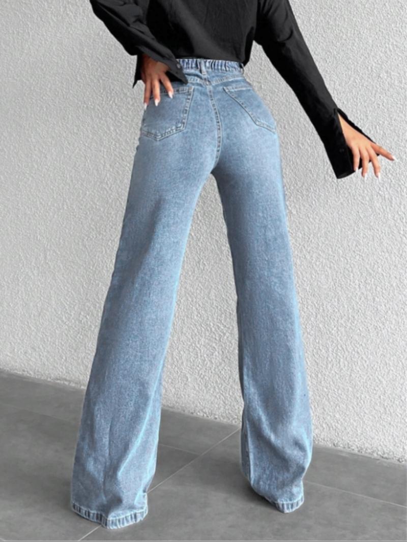 Baggy Pants for Women, Casual High Waist Wide Leg Jeans, Comfortable Stretch Denim, Trendy Streetwear Style, Perfect for Daily Wear
