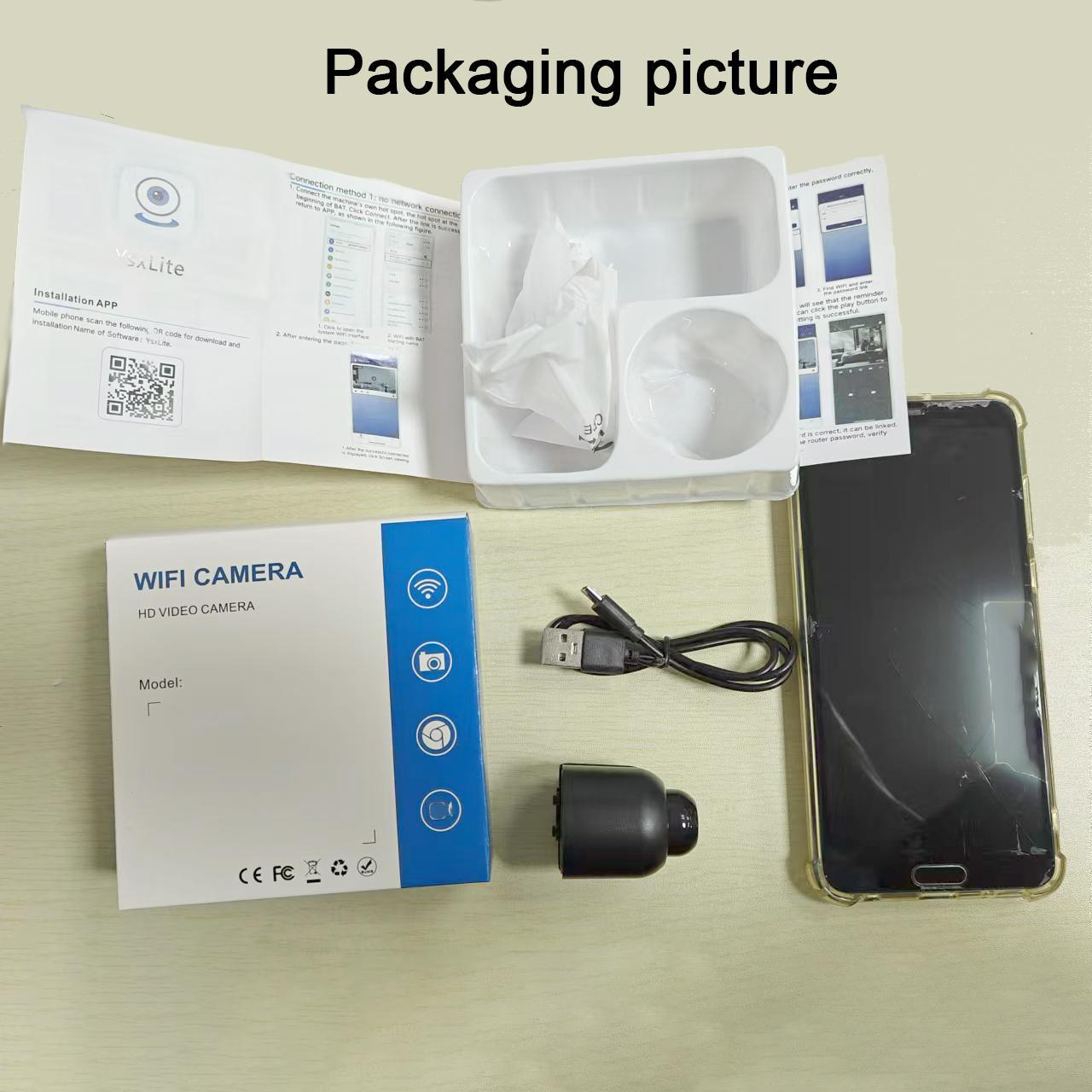 Mini Camera, WiFi Wireless Smart Home Network Camera, Indoor Security Monitoring Night Camera, Audio Recorder for Home