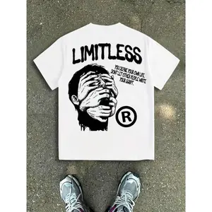 Oversized Motivational Quote Tee| Grunge Urban Streetwear Top