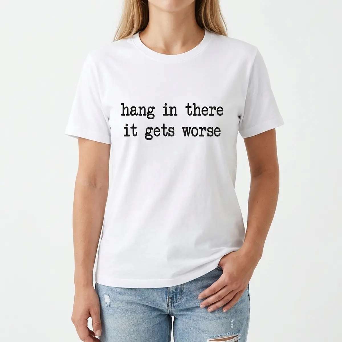 Women's Casual Round Neck Short-Sleeve Graphic Print Sports T-Shirt - Fun Mental Health Anxiety Relief Sarcastic Humor Top, All Seasons Wear