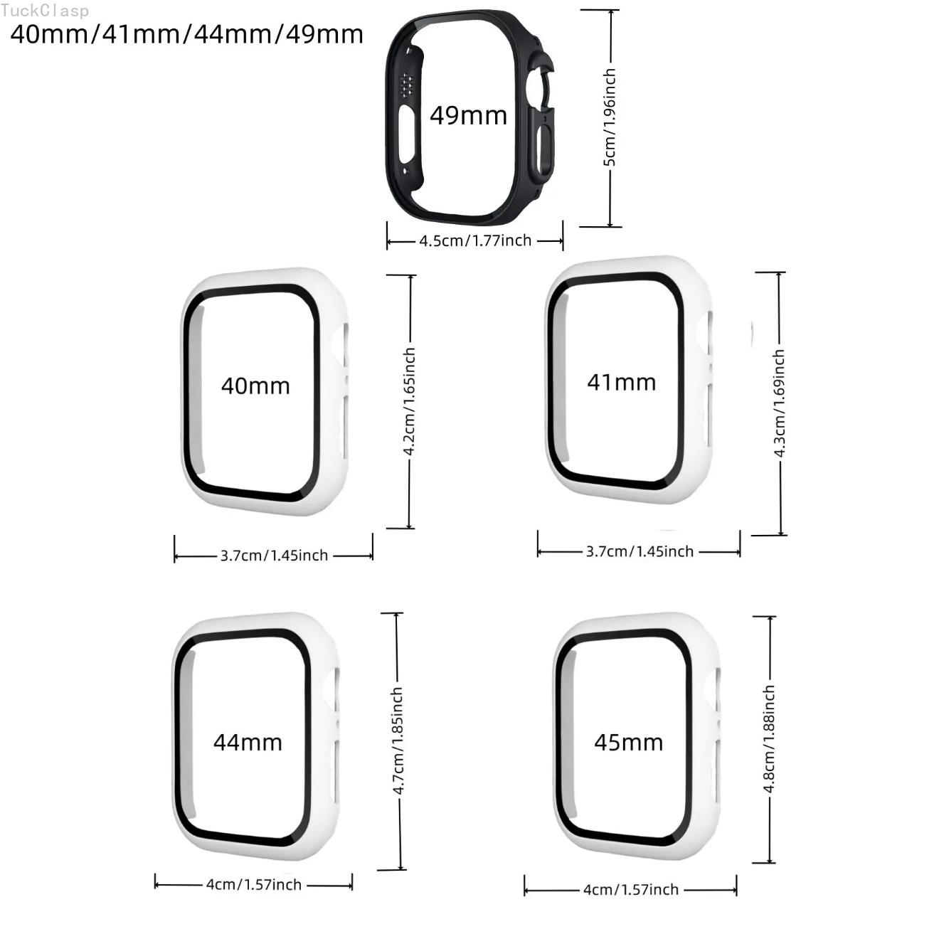 Apple Watch Protective Case, Full Coverage Screen and Body Protector, Compatible with iWatch Series 9, 8, 7, 6, 5, 4, 3, 2, 1, SE, and Ultra (2013–2022), Durable Scratch-Resistant Smartwatch Cover