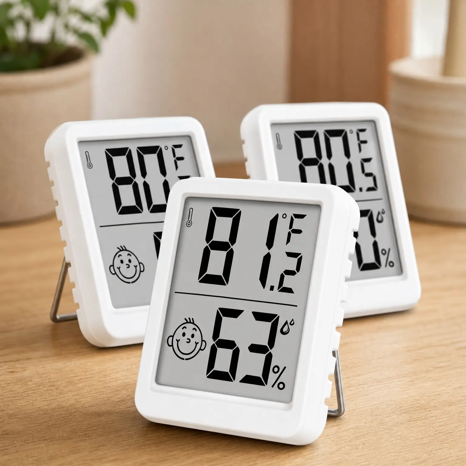 3-Pack Indoor Thermometer Hygrometer, Digital Room Temperature Humidity Monitor with Accurate Sensor for Home, Baby Nursery & Enhanced ComfortGift