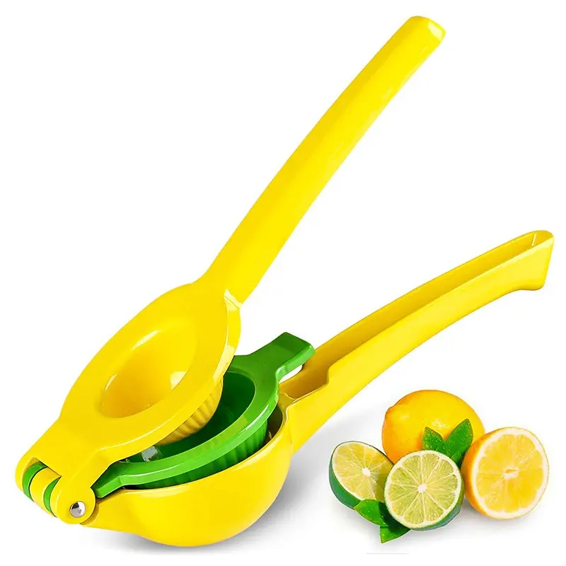 Manual Citrus Juicer Hand Press Squeezer - Dual-Size Handheld Kitchen Tool for Home Use with Lemon, Lime, Orange Extraction