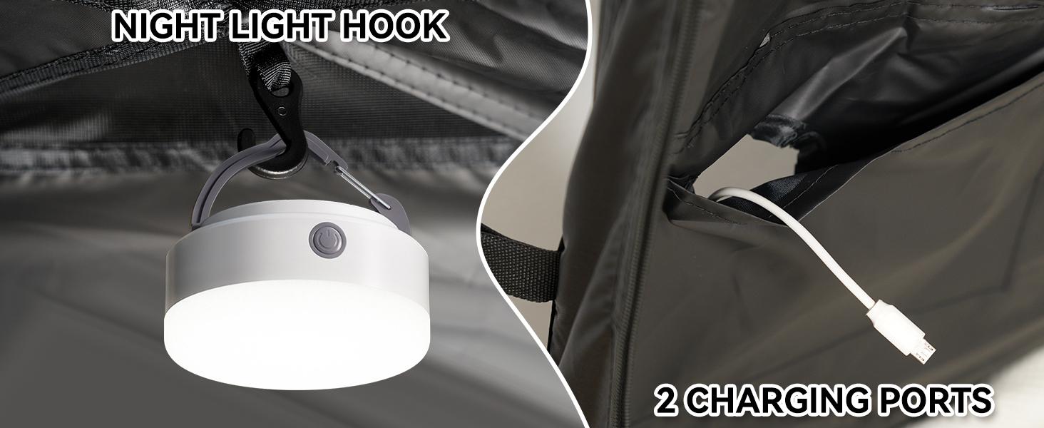 Twin Bed Tent for Adult and Kids, Blackout Bed Tents Reduction 99% Sleeping Tents for Indoor, Tent with Star Light & Bag Breathable Private with 3 Doors