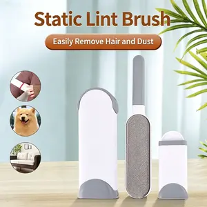 Portable Electrostatic Lint Remover Brush - A Magic Brush for Removing Lint and Fur From Dogs and Cats, Suitable for Double-sided Self-cleaning of Furniture, Clothes, Sofas and Carpets