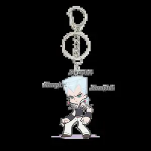 Fashion Higashikata Josuke Giorno Giovanna Peripheral Keychain Pendant Charm Acrylic Cartoon Decoration Jewelry Fans Gifts Toys