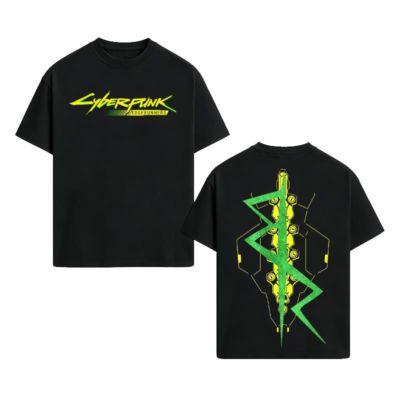 Valentine Shirts  Cyberpunk 2077 Vintage Washed Tee Oversized Anime Shirt Unisex Gift For Fan, Men's Short Sleeve T-shirt