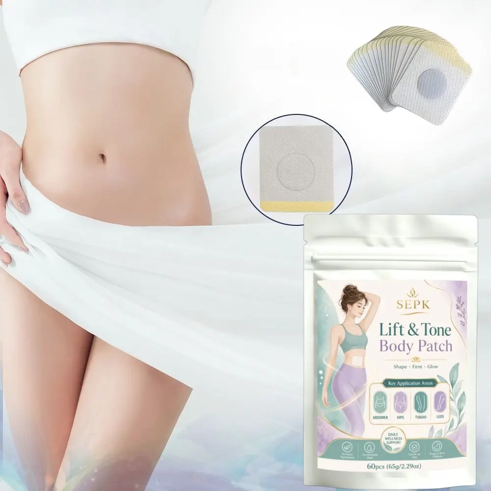 Ultra-Thin Breathable Tape for Abdomen, Buttocks, Thighs, Ankles, Comfortable Invisible, Alcohol-Free, 60 Pieces/65g, All Skin Types