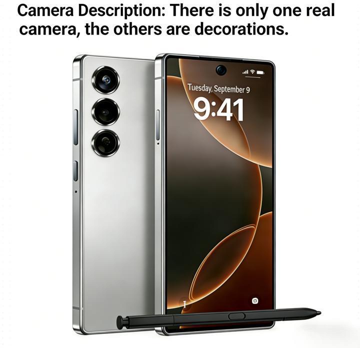 EET S25 Ultra Unlocked 5G Smartphone, 12GB+512GB, 6800mAh Battery, Fast Charging Capability, Android 14 System, 108MP+48MP Camera, Face & Fingerprint Unlock | Dual SIM | Autofocus | Built-in Pen |