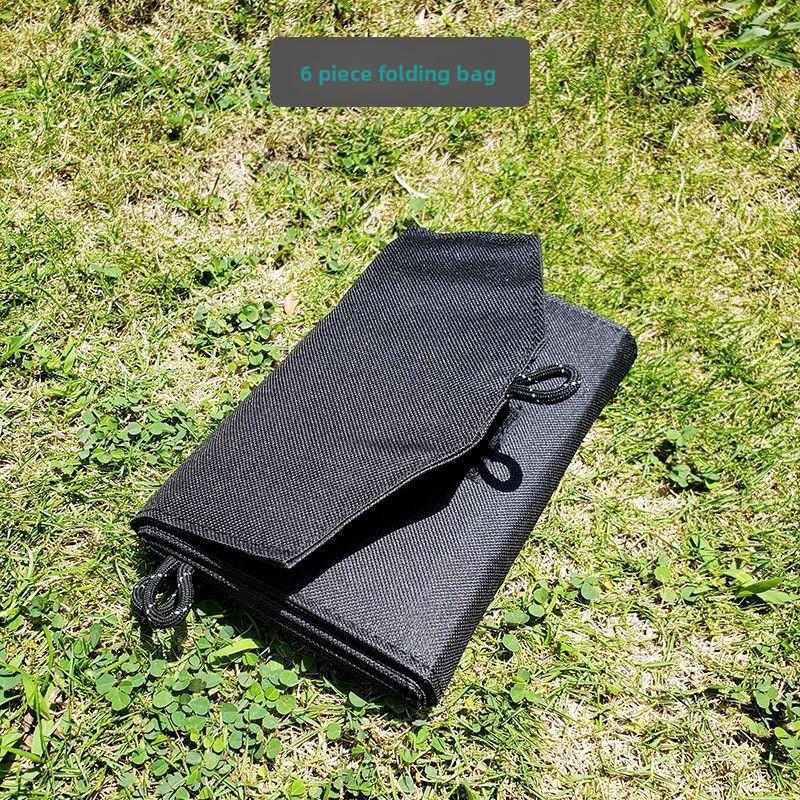 Portable Solar Power  Foldable Monocrystalline Solar Charger with Stabilizer Outdoor Emergency Power Supply for Camping Travel Phone Fast Charging