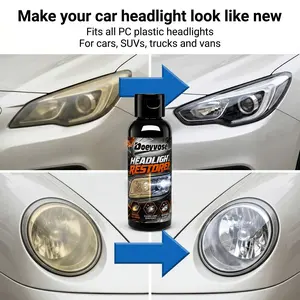 Car Headlight Restoration Liquid, Anti-Yellowing Polishing Coating, Restore Brightness, Fix Motorcycle Headlights, Long-Lasting Clarity