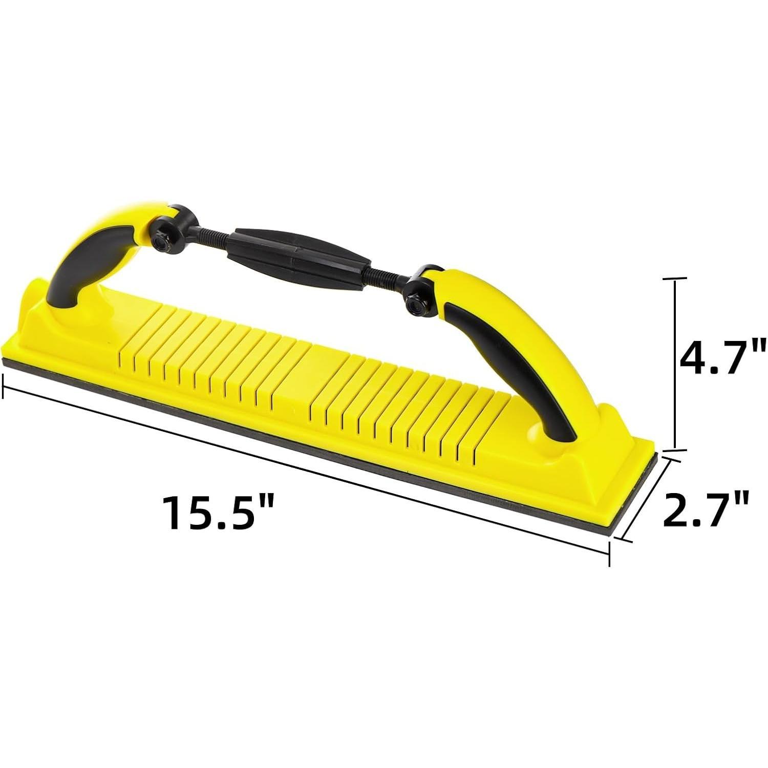 Hand Sanding File Block, Adjustable Radius Flex Longboard Sanding Block with Hook & Loop Backing, Use Continuous Rolls Sandpaper Sheets for Automotive, WoodworkingQuesear