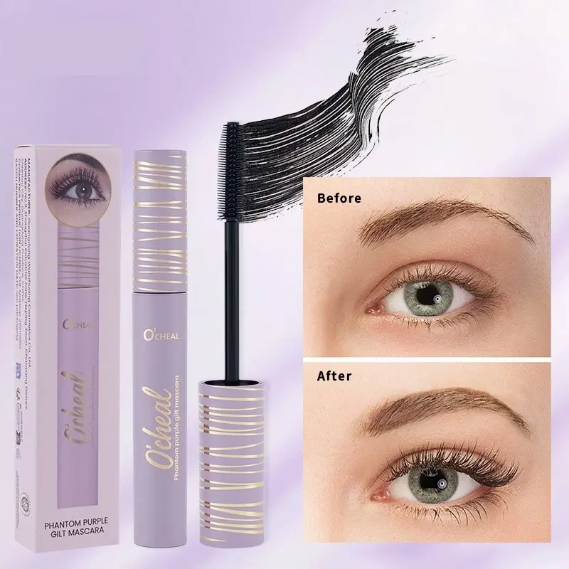Natural Dense Long Curling Mascara, Waterproof Non-Bleeding Lash Primer, Volume & Definition, Perfect for All-Day Wear