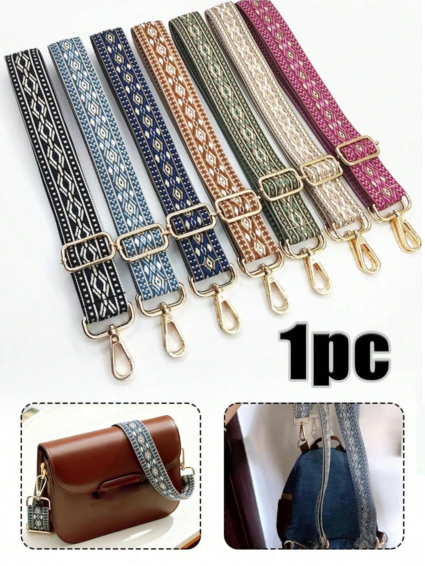 Fashion Metal Chain Strap, Replaceable Bag Chain Accessory, Multi-Use Shoulder Strap, for Leather Bags, Backpacks, Phone Cases, DIY Bag Decor