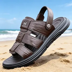 BDHJYDB Men's Trendy Summer Sandals, Dual-Use Outdoor Slippers, Meticulously Crafted from High-quality, Durable Materials, Suitable for All-day Cool Wear